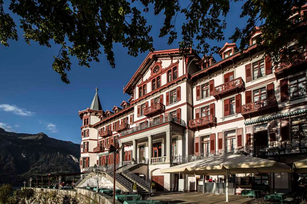 Outside view of Grandhotel Giessbach