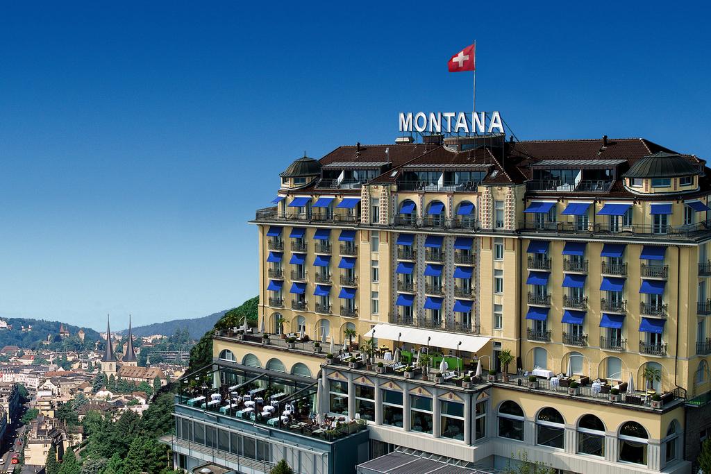 Art Deco Hotel Montana with panoramic view