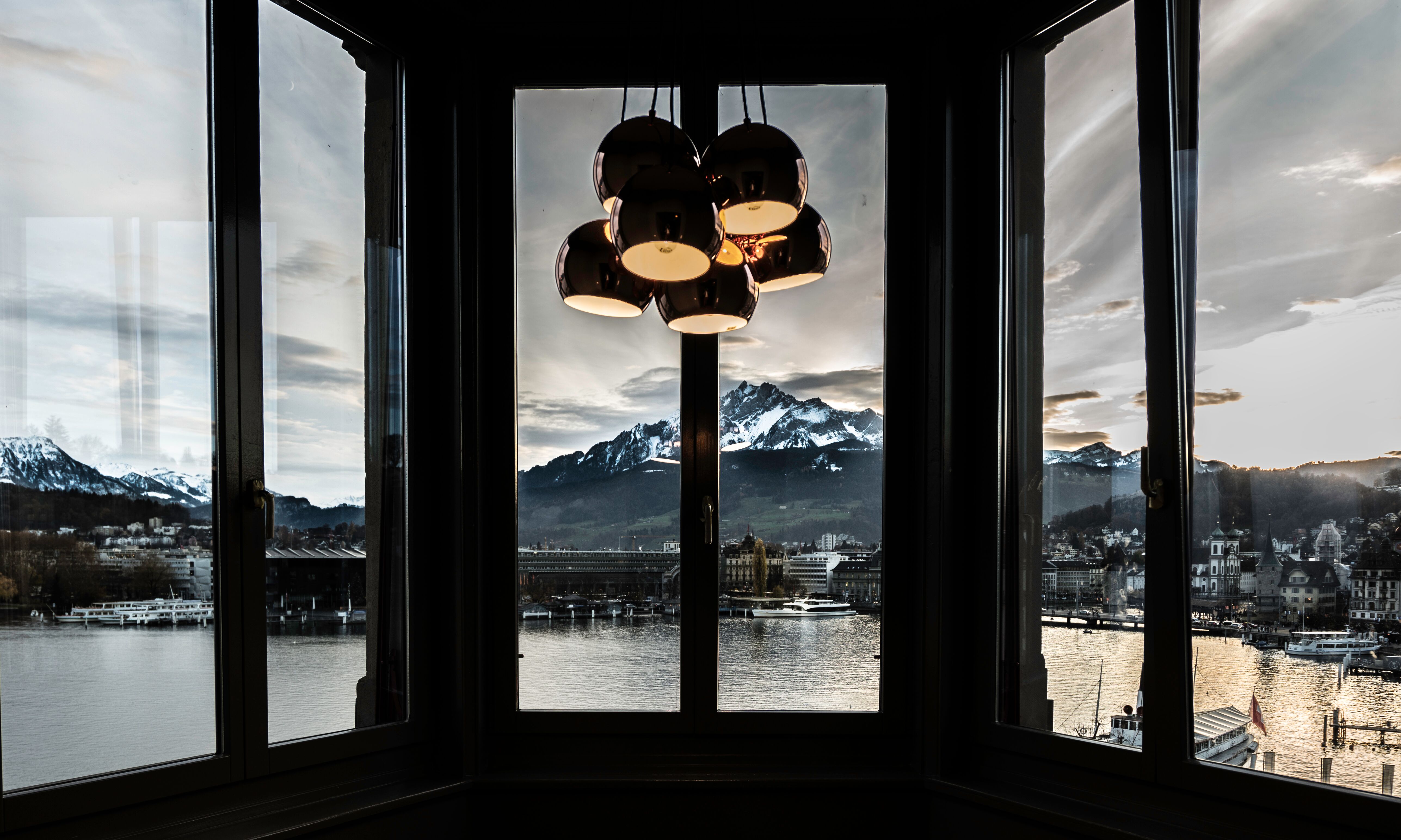 Louis Vuitton store in Gstaad, Canton of Bern, Switzerland Stock